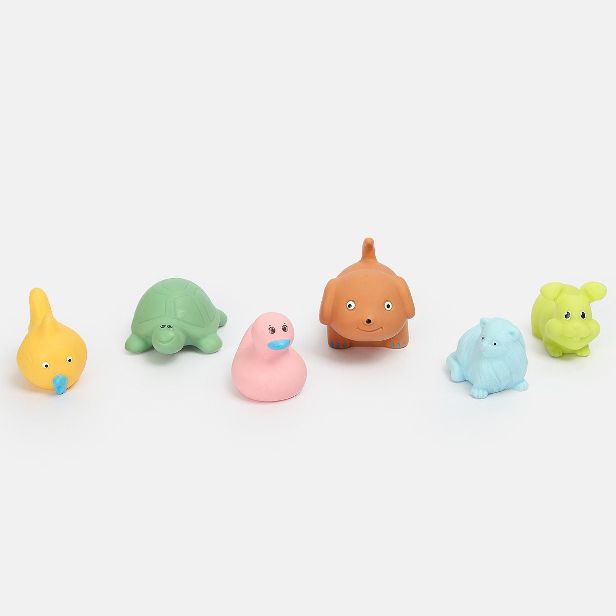 Unisex Multi Pet Animals Squeezy Toy Set