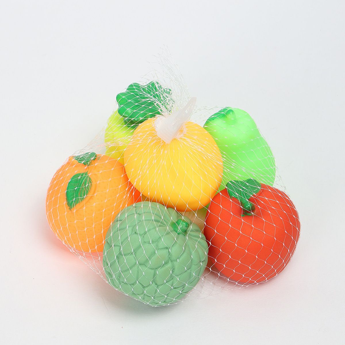Unisex Multi Fruits Squeezy Toy Set