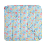 Baby Quilted Wrapper Blanket With Starfish Print In Blue