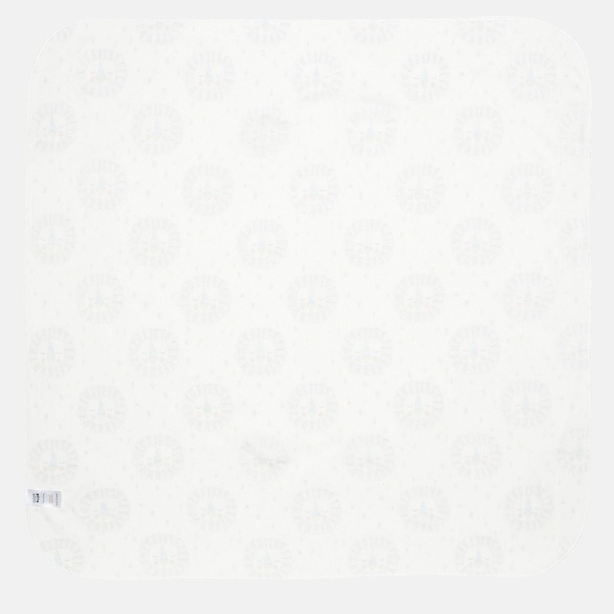 Boys White and Grey Lion Print Pack of 2 Swaddle Blankets
