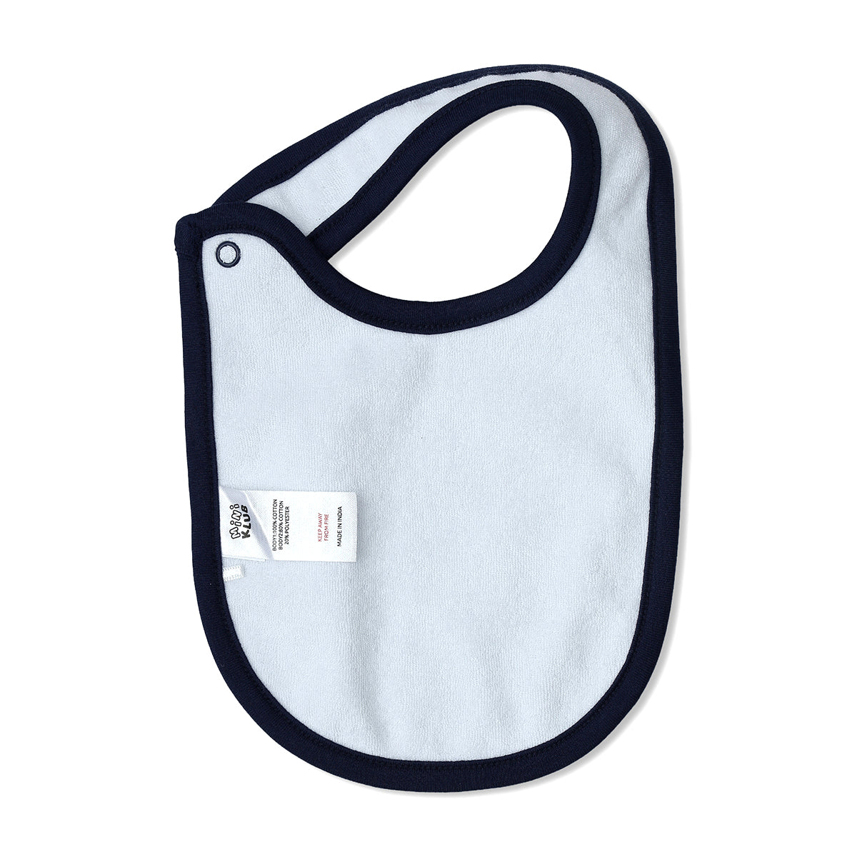 Baby Boys Boat Print And Nautical Print Bibs Pack Of 2, Light Blue And Navy Blue