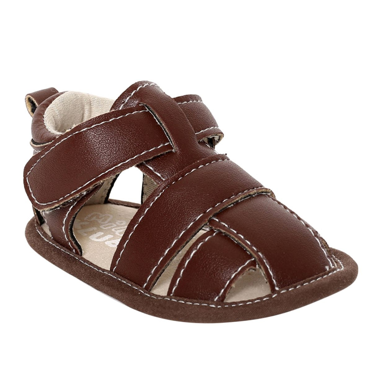 Baby Soft Sole Sandals with Adjustable Straps, Brown