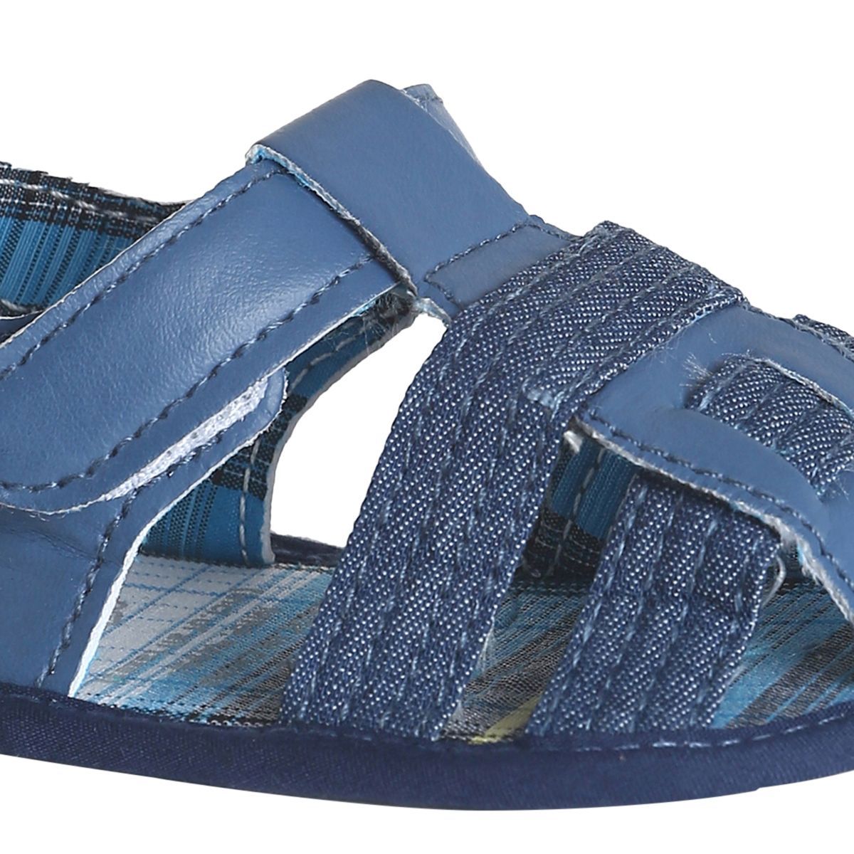 Baby Soft Sole Sandals with Adjustable Straps, Blue