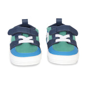 Baby Boys Colourblocked Casual Shoes, Green Blue and White