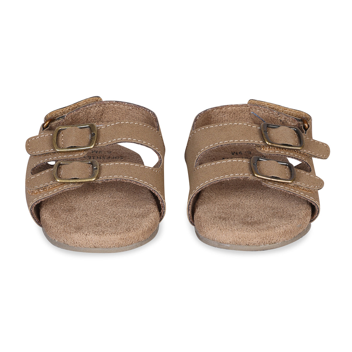 Baby Boys Solid Buckle Strap Sandals, Brown