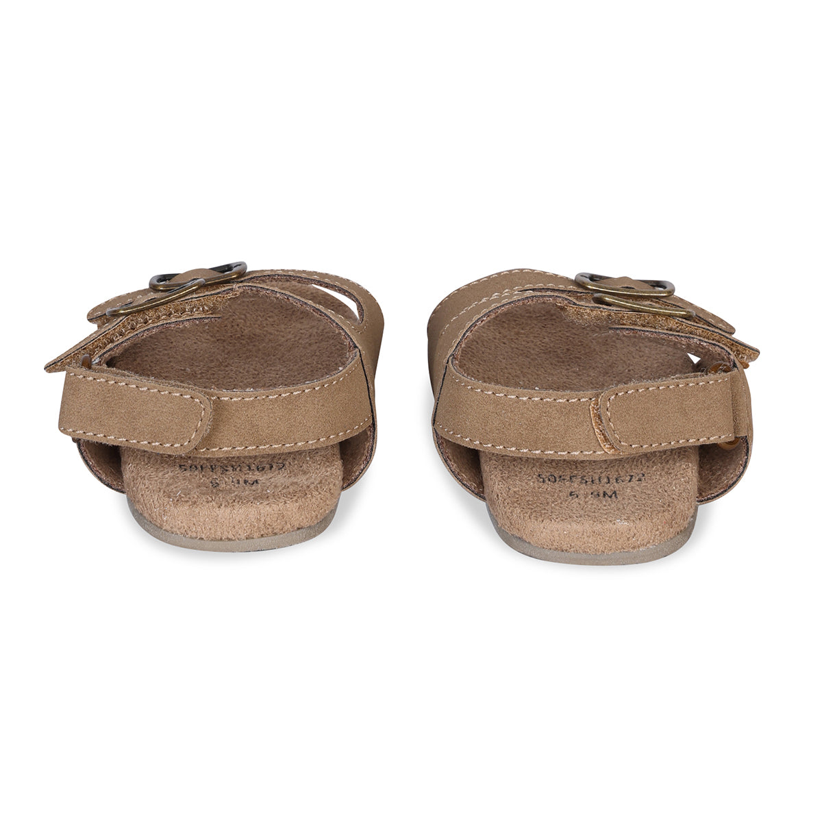 Baby Boys Solid Buckle Strap Sandals, Brown