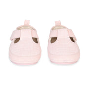 Baby Girls Textured T-Strap Booties, Pink