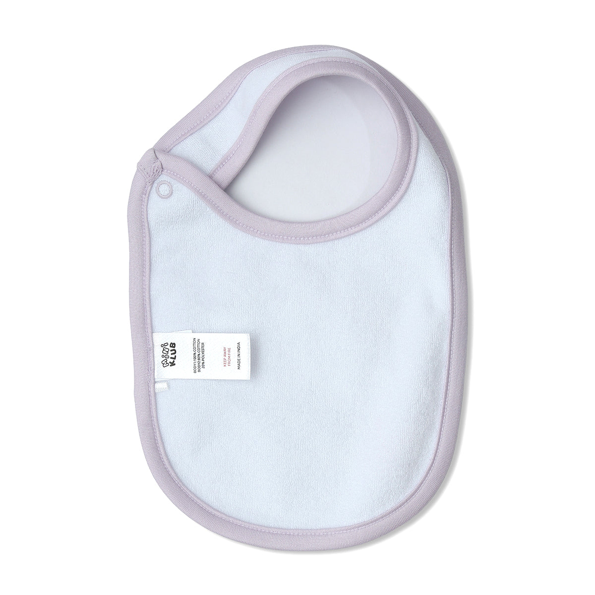 Baby Unisex Floral Print And Placement Print Bib Pack Of 2, Pink And Lavender