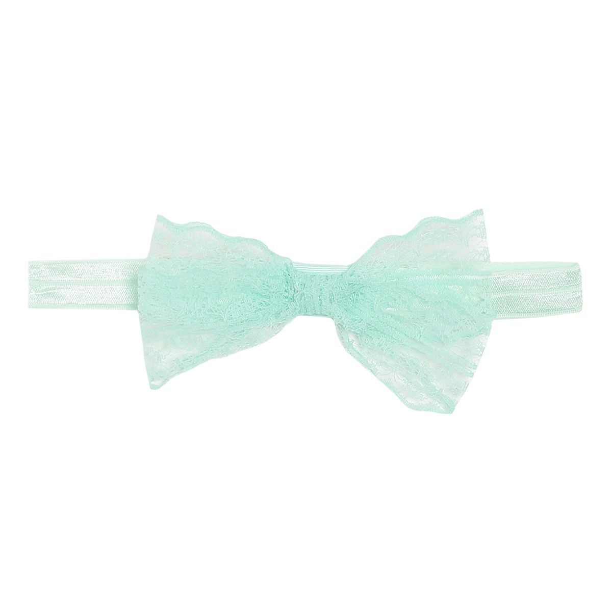 Girls Multicolor Lace Bow and Floral Headband Pack of 3 Hair Accessories