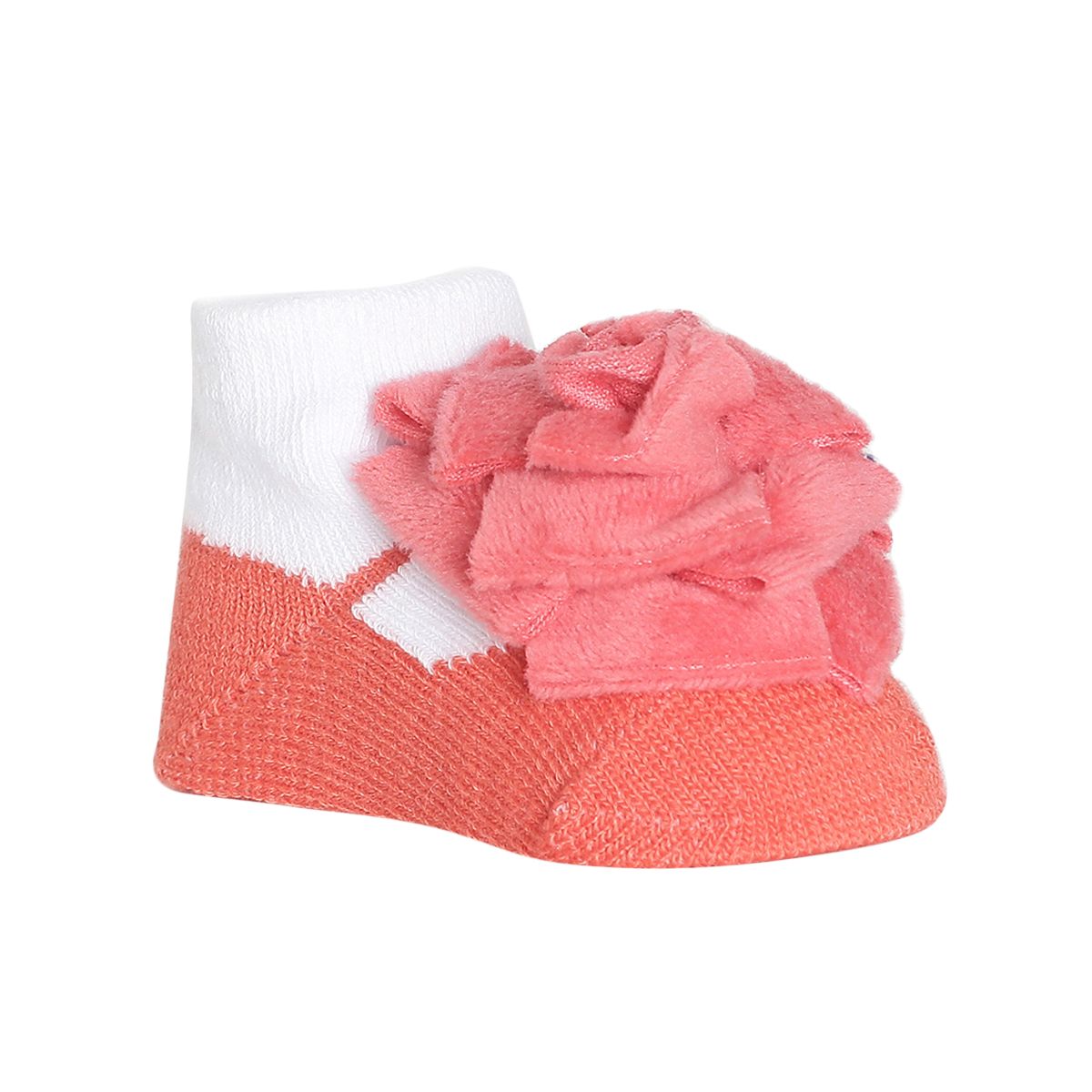 Girls Pink Floral Booties and Headband Gift Set