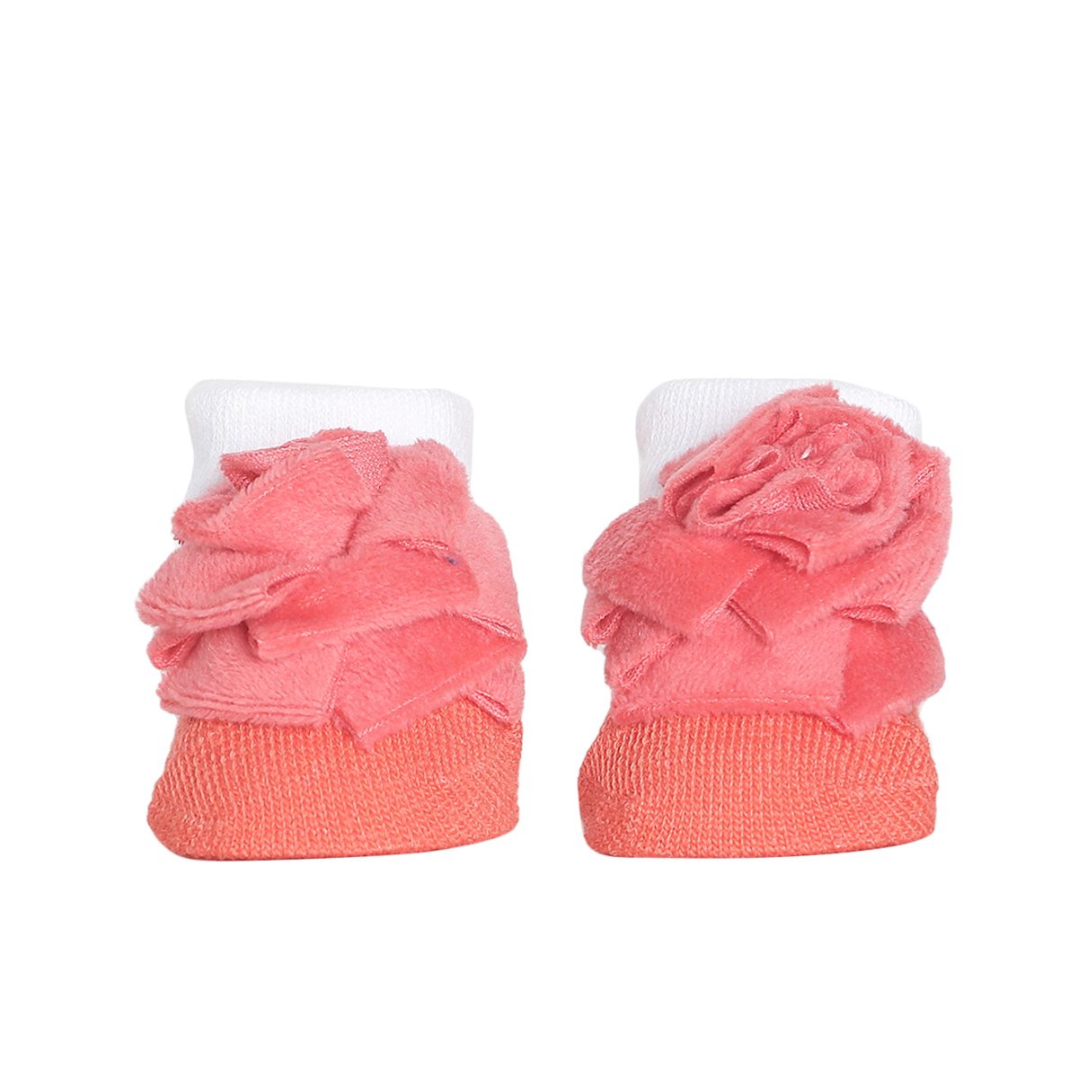 Girls Pink Floral Booties and Headband Gift Set