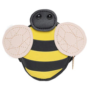 Baby Girls Yellow and Black Synthetic Leather Sling Bag Pack of 1 Bee Design Casual Accessory