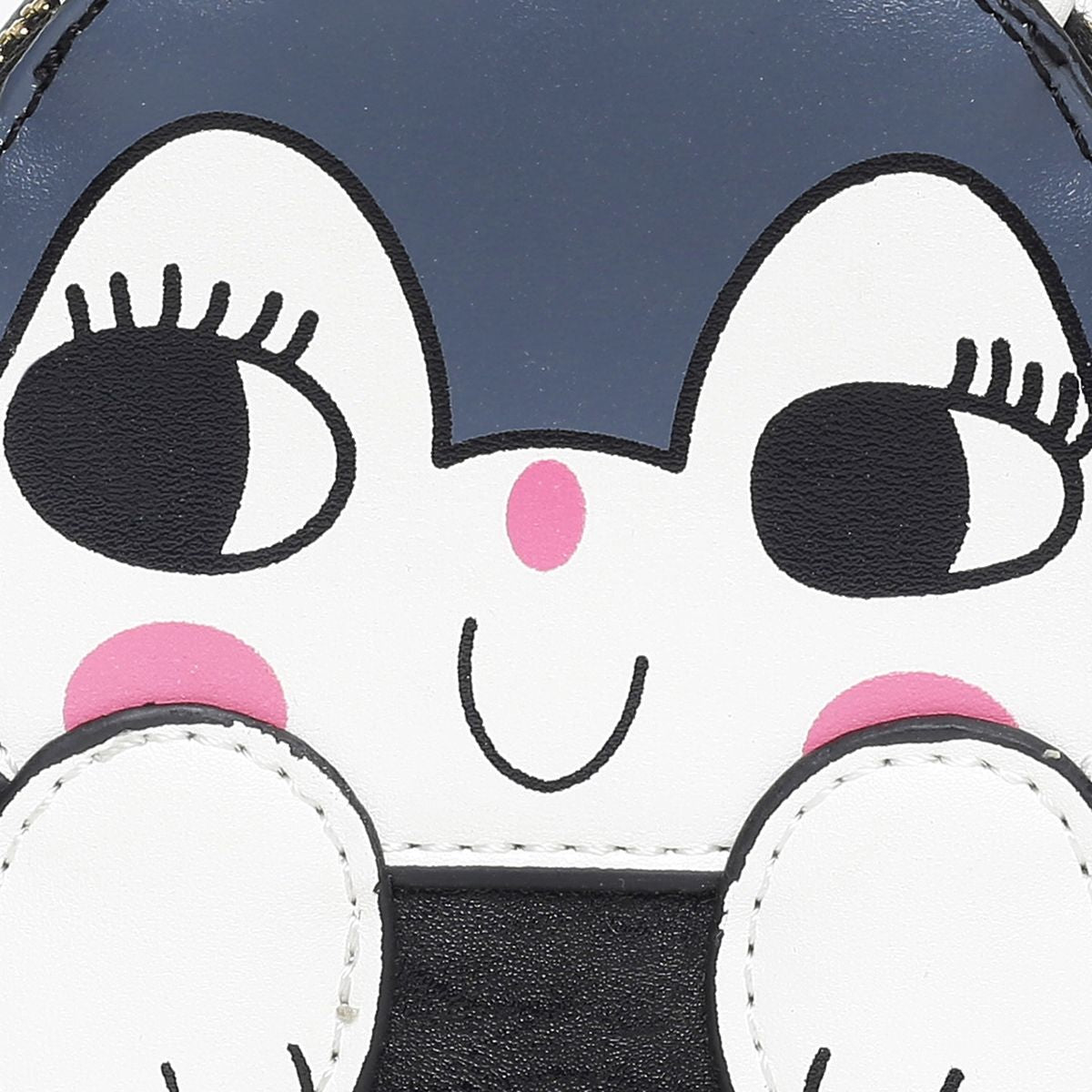 Girls Navy Blue Animal Face Mini Crossbody Coin Purse