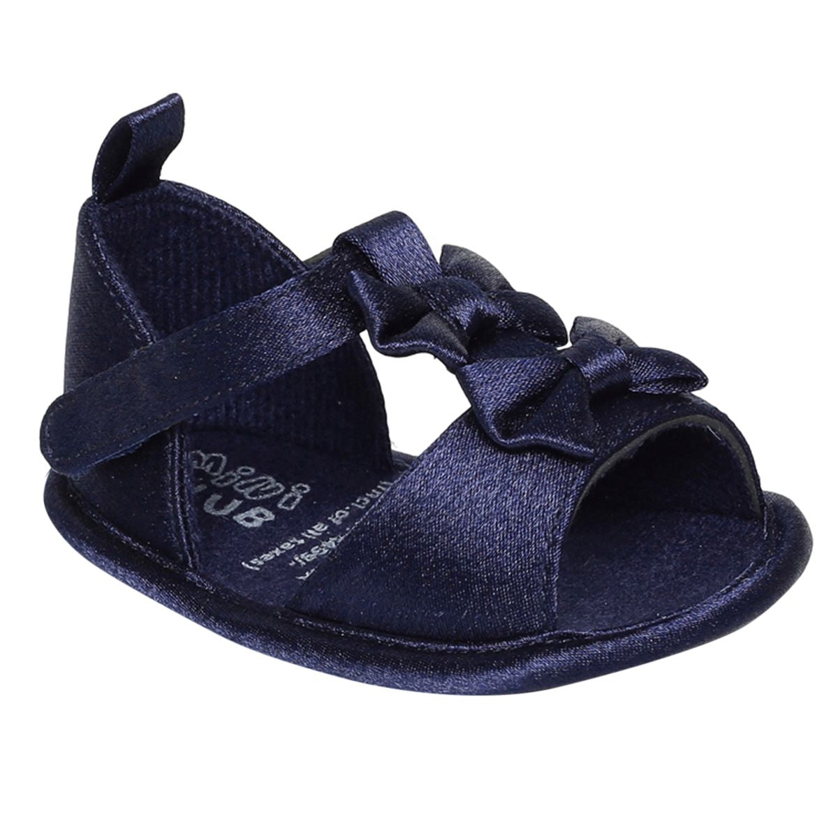 Baby Girls Navy Blue Satin Sandals Pack of 1 Bow Detail Party Wear