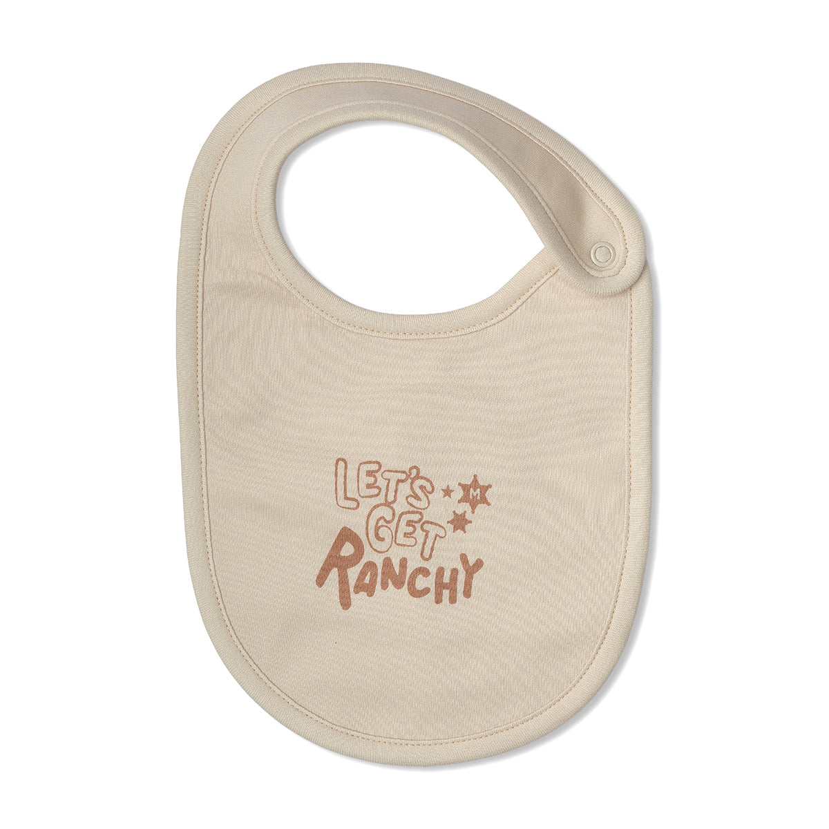 Baby Unisex Printed Bib Pack Of 2, Beige And Brown