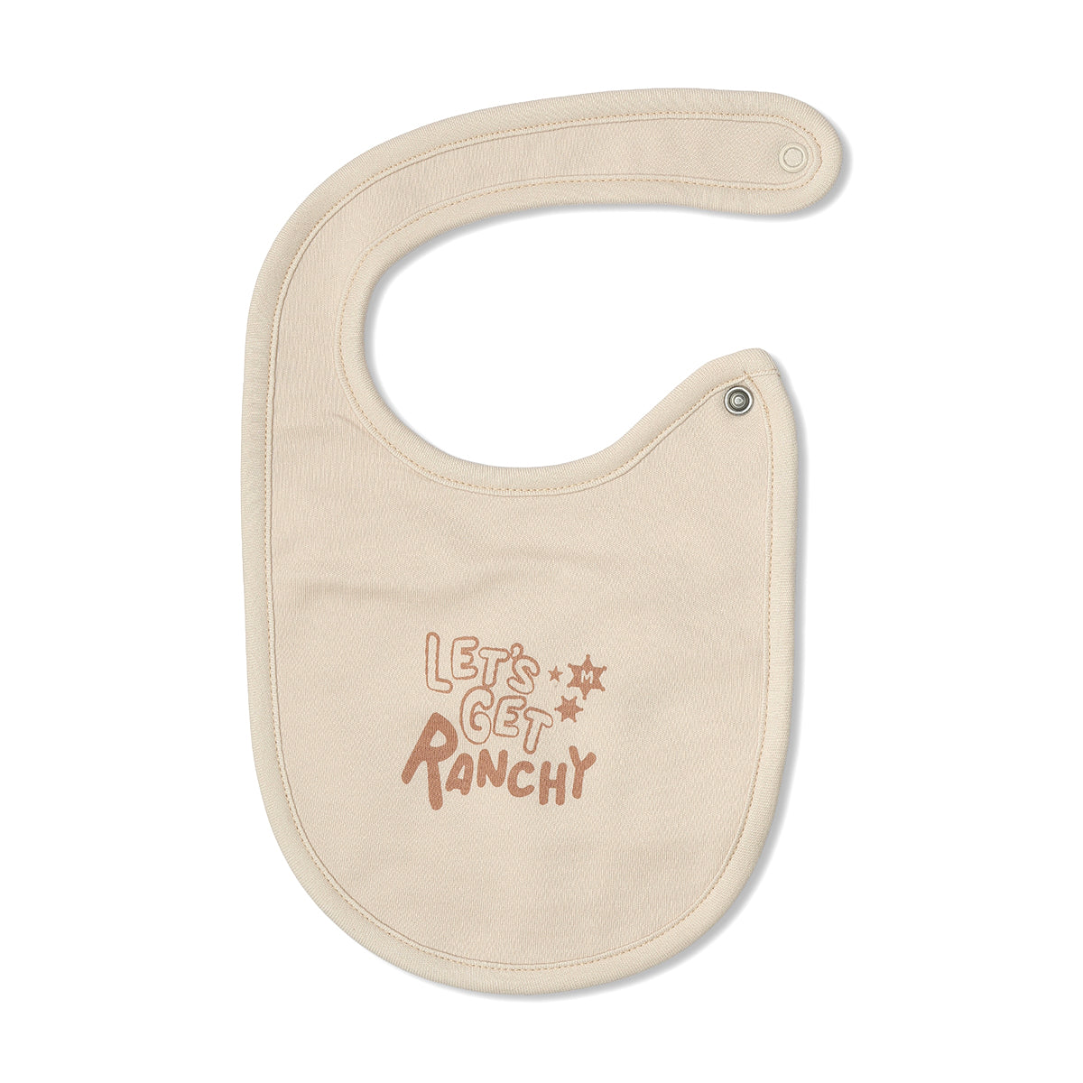 Baby Unisex Printed Bib Pack Of 2, Beige And Brown