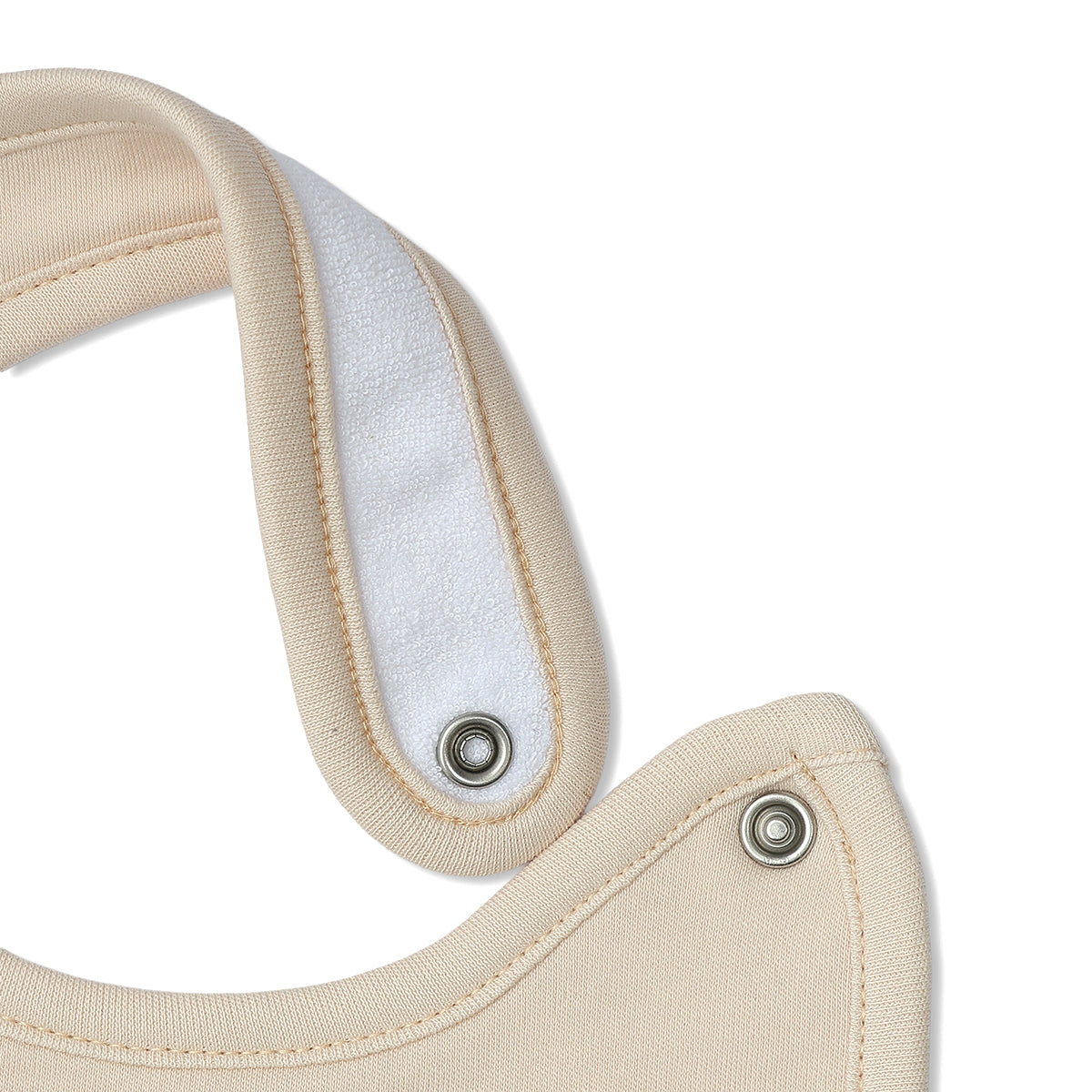Baby Unisex Printed Bib Pack Of 2, Beige And Brown