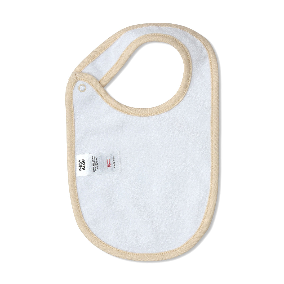 Baby Unisex Printed Bib Pack Of 2, Green And Beige