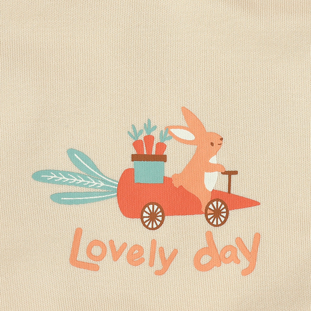 Baby Unisex Printed Bib Pack Of 2, Green And Beige