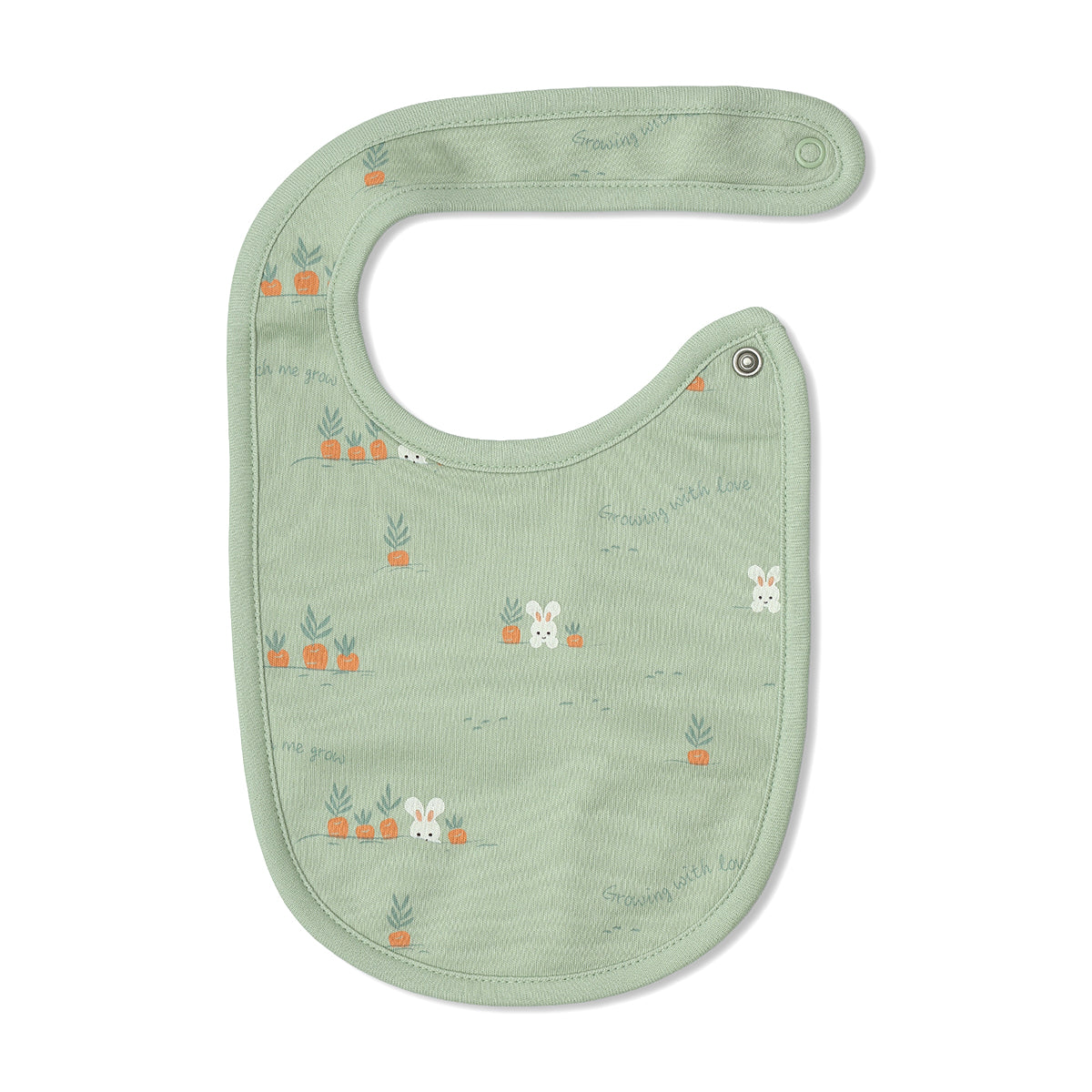 Baby Unisex Printed Bib Pack Of 2, Green And Beige