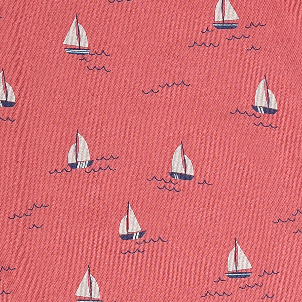 Baby Unisex Printed Burp Cloth Set Of 2, Blue And Coral