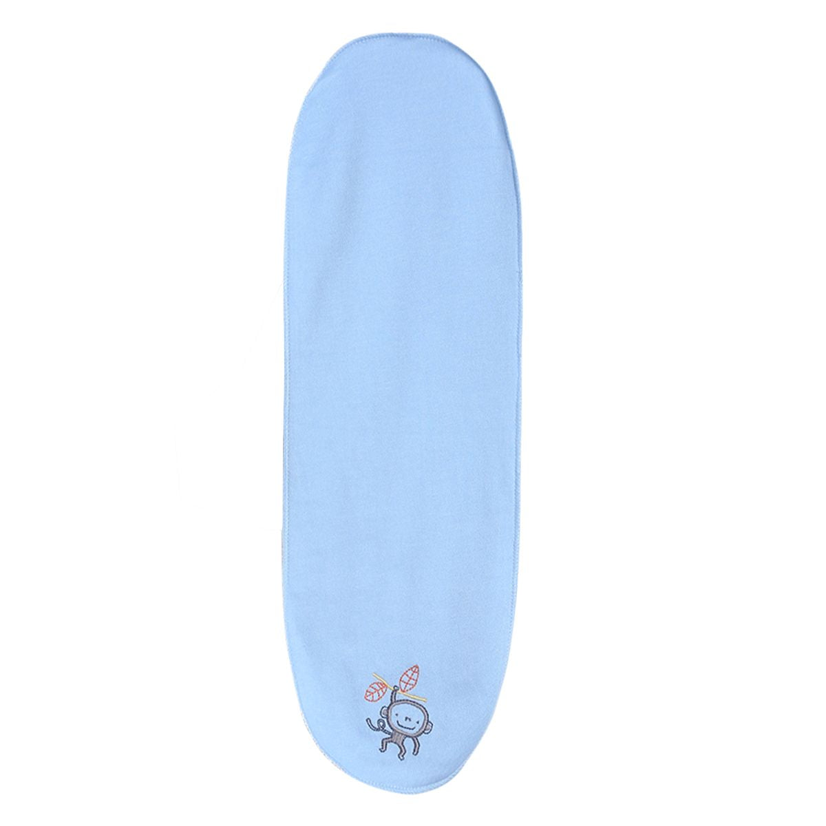 Baby Unisex White and Blue Cotton Mattress Pack of 2 Animal Printed Nursery Essential