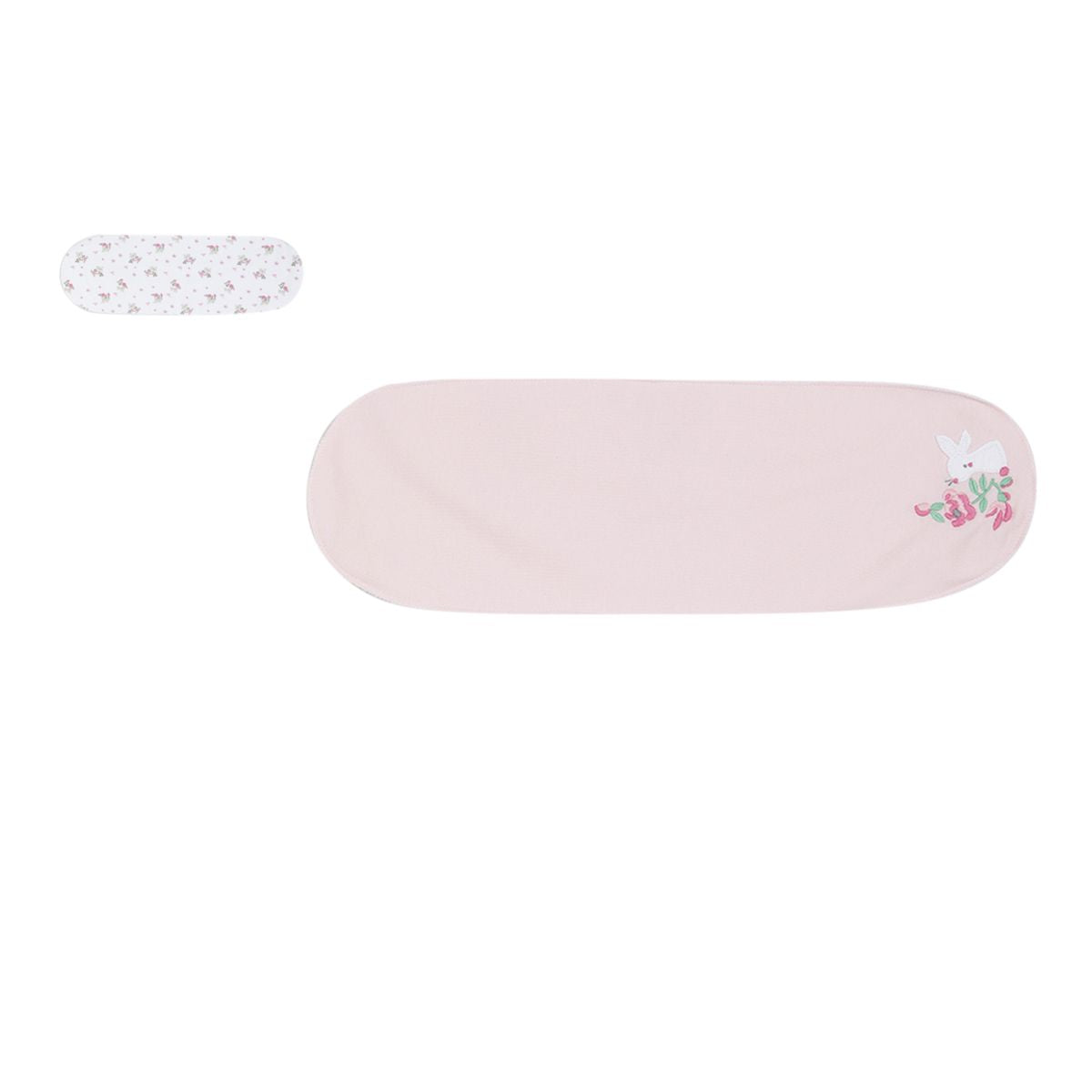 Girls Pink Floral Print Burp Cloth Pack of 2 Soft & Absorbent Feeding Cloths