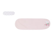 Girls Pink Floral Print Burp Cloth Pack of 2 Soft & Absorbent Feeding Cloths