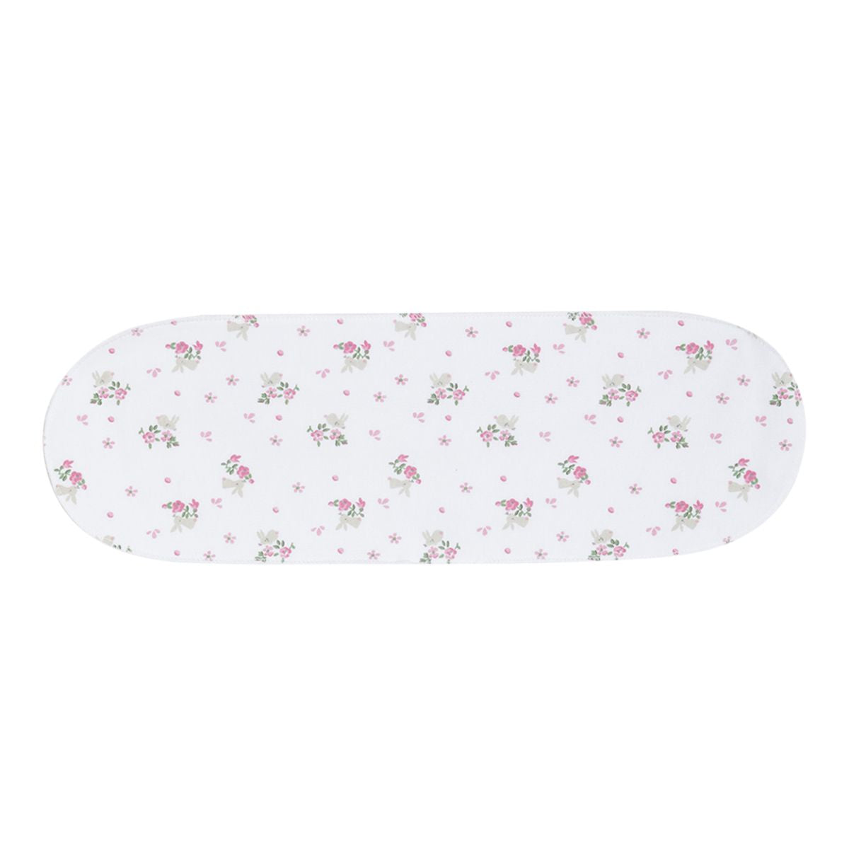 Girls Pink Floral Print Burp Cloth Pack of 2 Soft & Absorbent Feeding Cloths