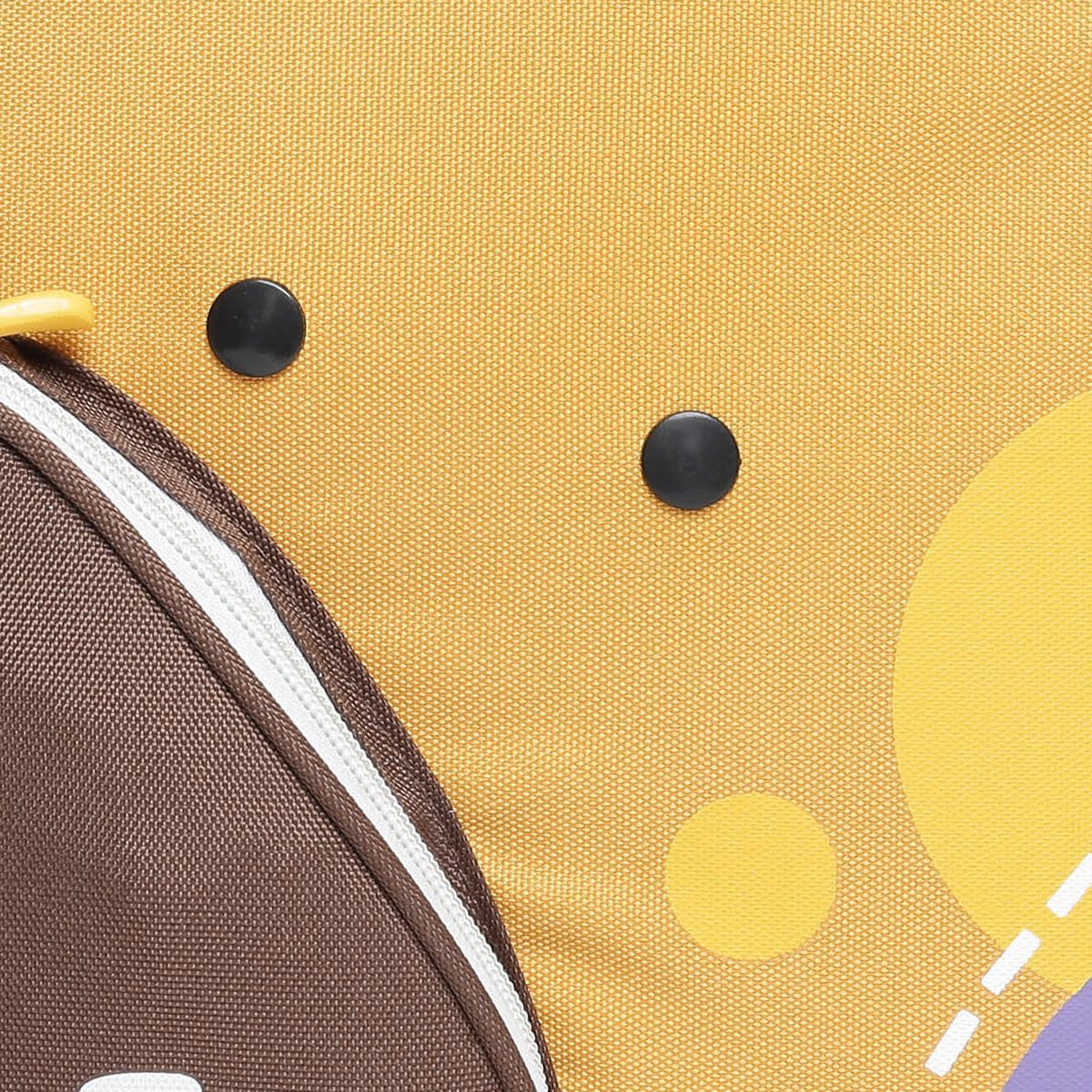Yellow Animal Print Backpack with Front Pocket Adjustable Straps Travel Backpack