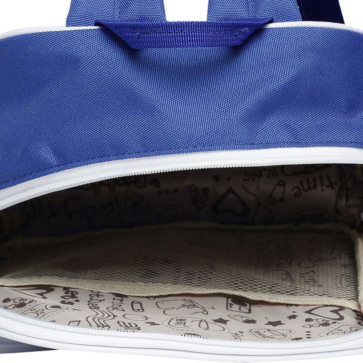 Blue Whale Print Backpack with Front Pocket Adjustable Straps Travel Backpack