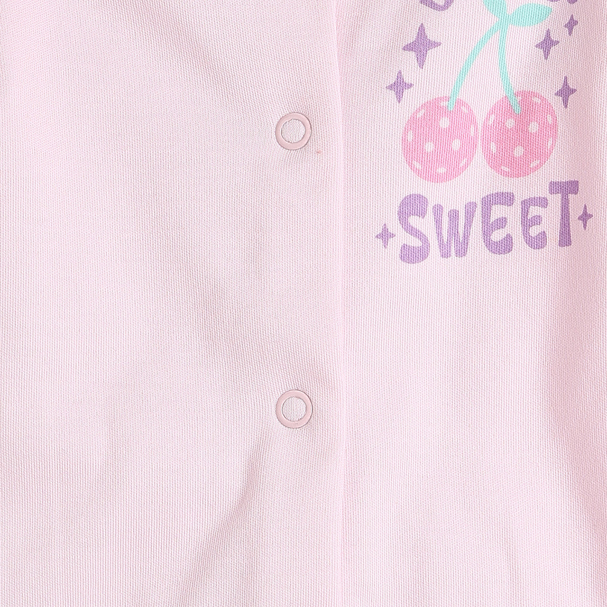 Baby Girls Flutter Sleeve Romper With Cap Light Pink
