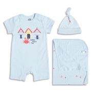 Baby Unisex 3 Piece Clothing Set Blue