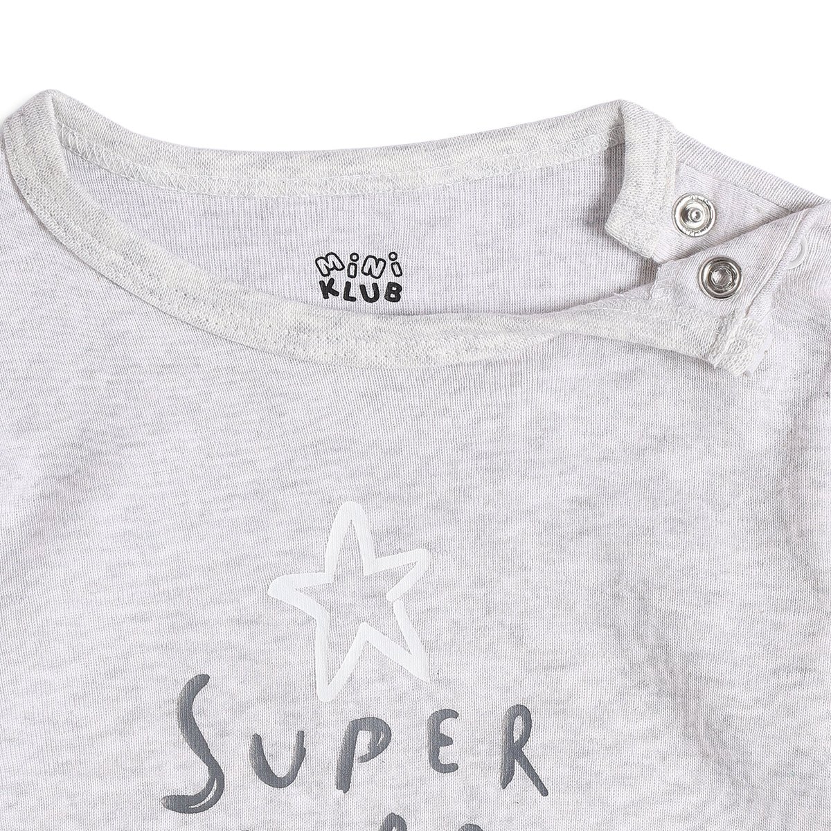 Baby Unisex Grey Super Star Bodysuit Gift Set with Cap, Mittens and Booties