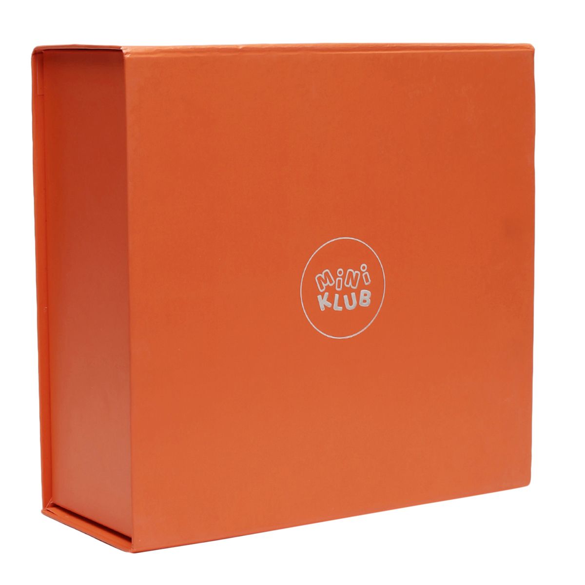 Orange Gift Storage Box with Magnetic Closure Keepsake Organizer Box