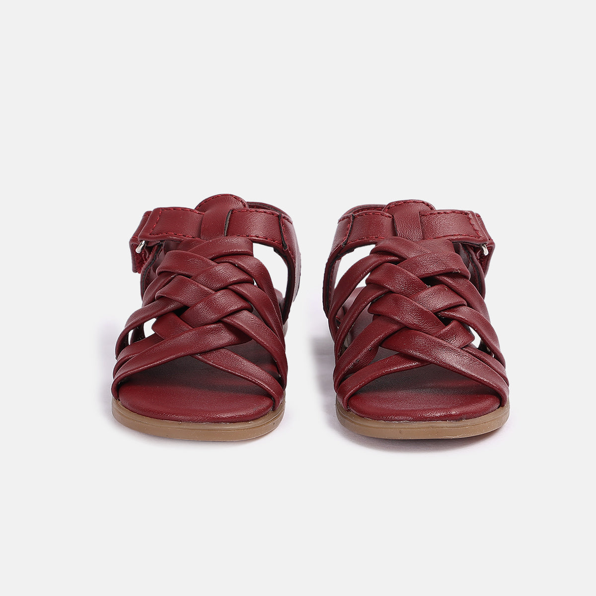 Girls Maroon Sandals