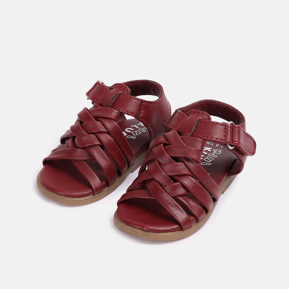 Girls Maroon Sandals