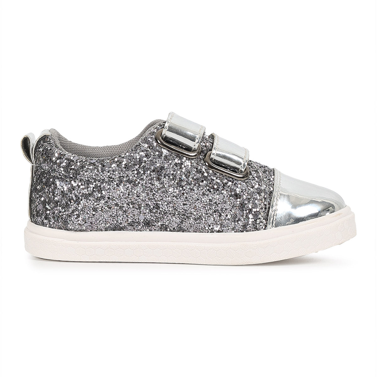Girls Slip Ons Hs Silver