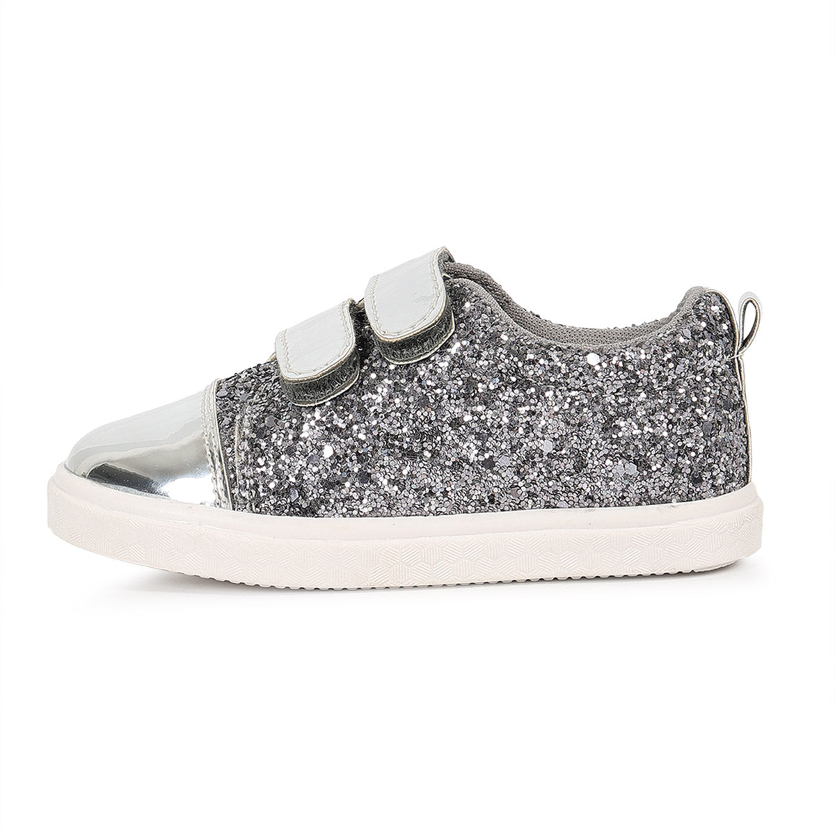Girls Slip Ons Hs Silver