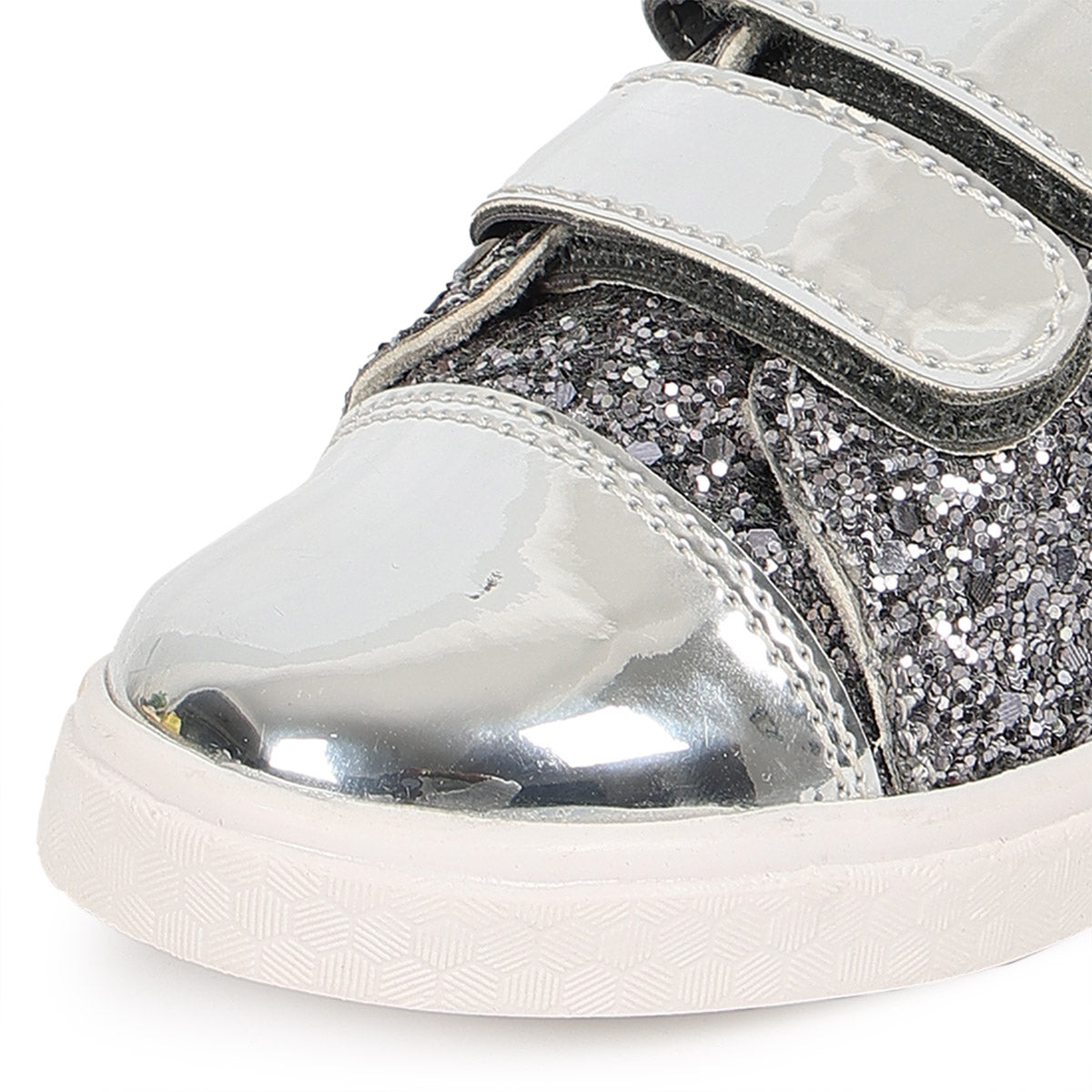 Girls Slip Ons Hs Silver