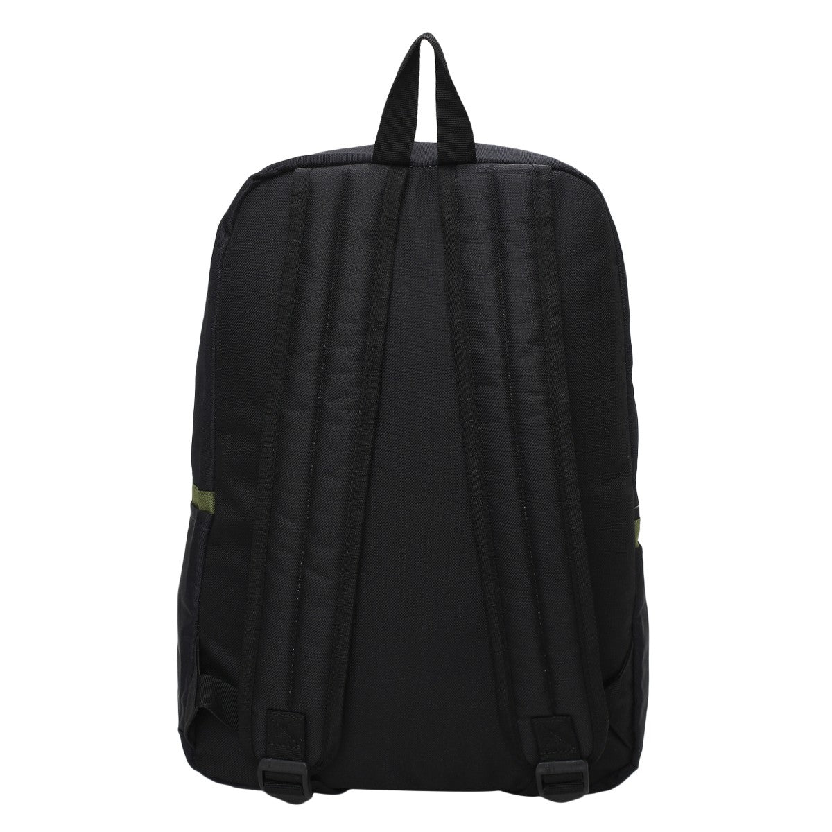 Boys Black, Olive Green, Yellow and Teal Blue Polyester Multi-Compartment Backpack Pack of 1 School Accessory