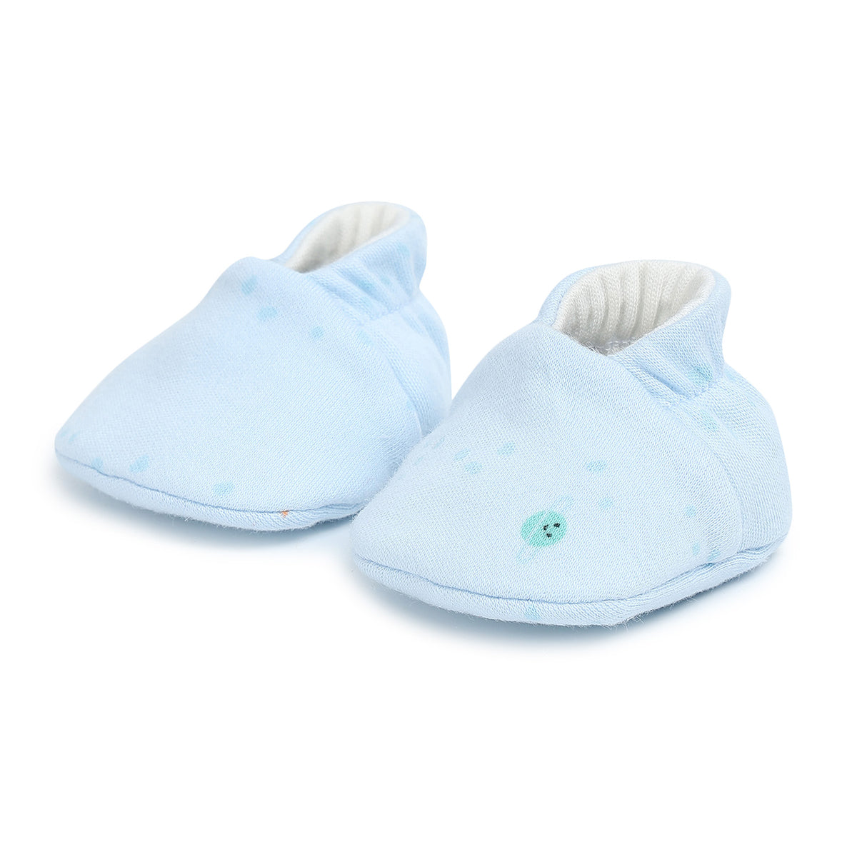 Baby Boys Solid Booties Set of 2 Pairs, Multicolour