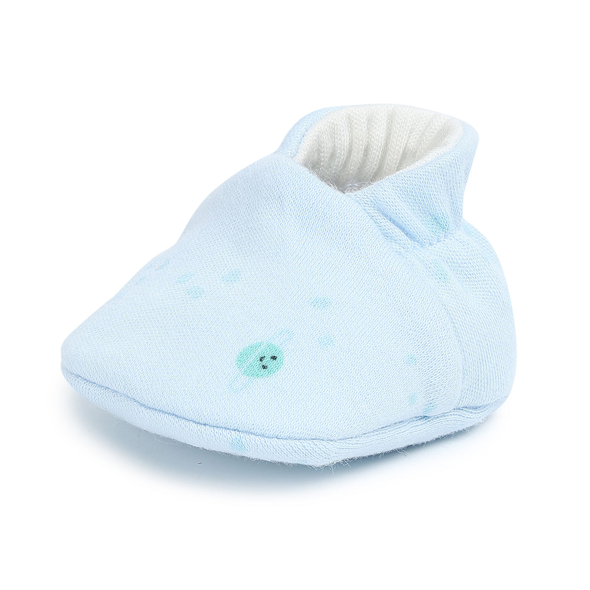 Baby Boys Solid Booties Set of 2 Pairs, Multicolour