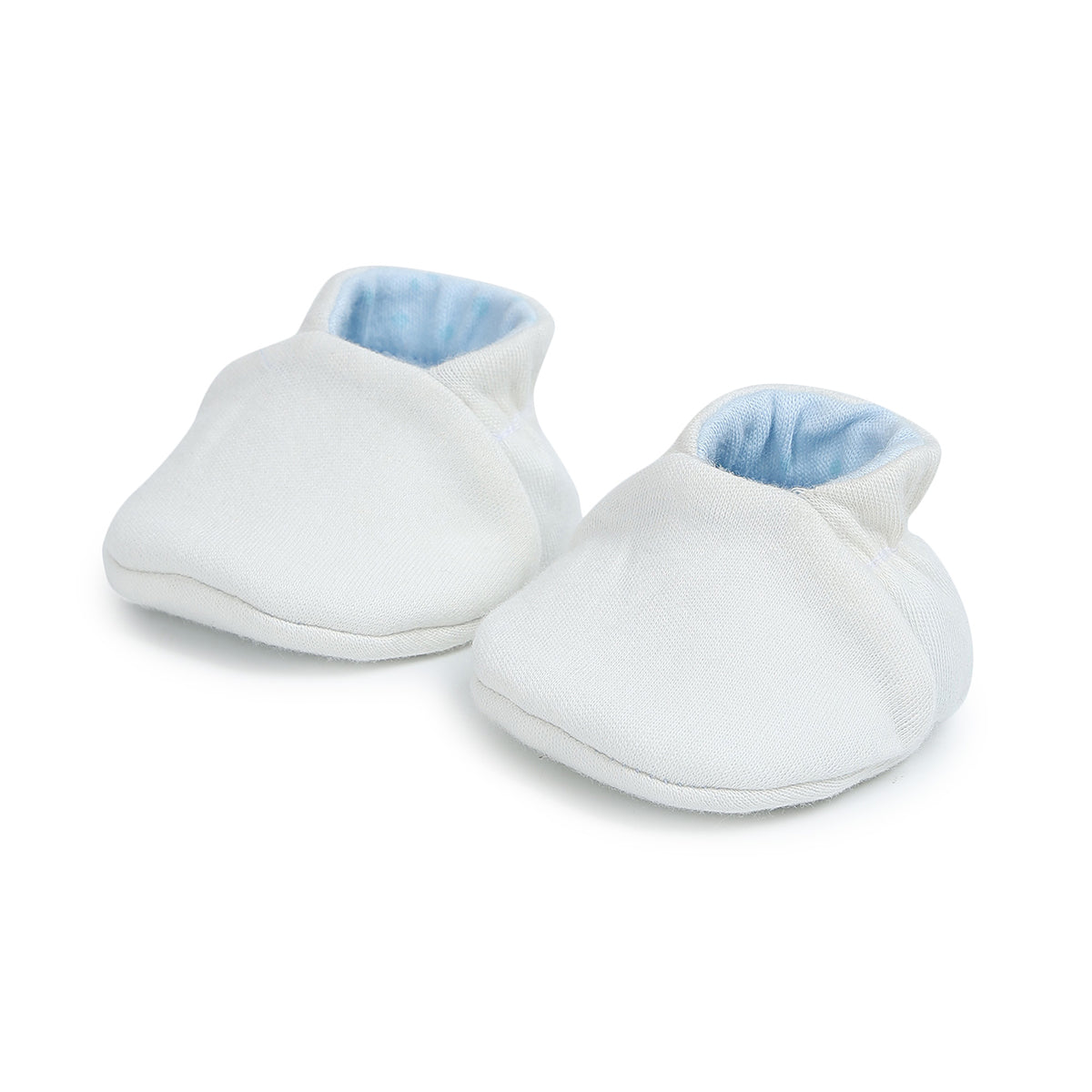 Baby Boys Solid Booties Set of 2 Pairs, Multicolour