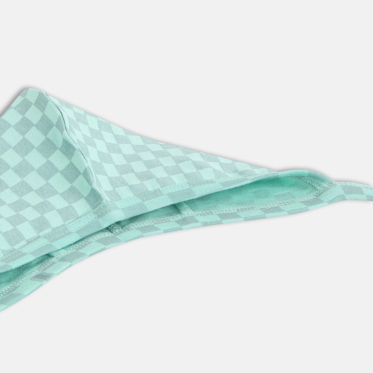 Unisex White and Mint Printed Tie-Up Caps Pack of 2 Soft Caps