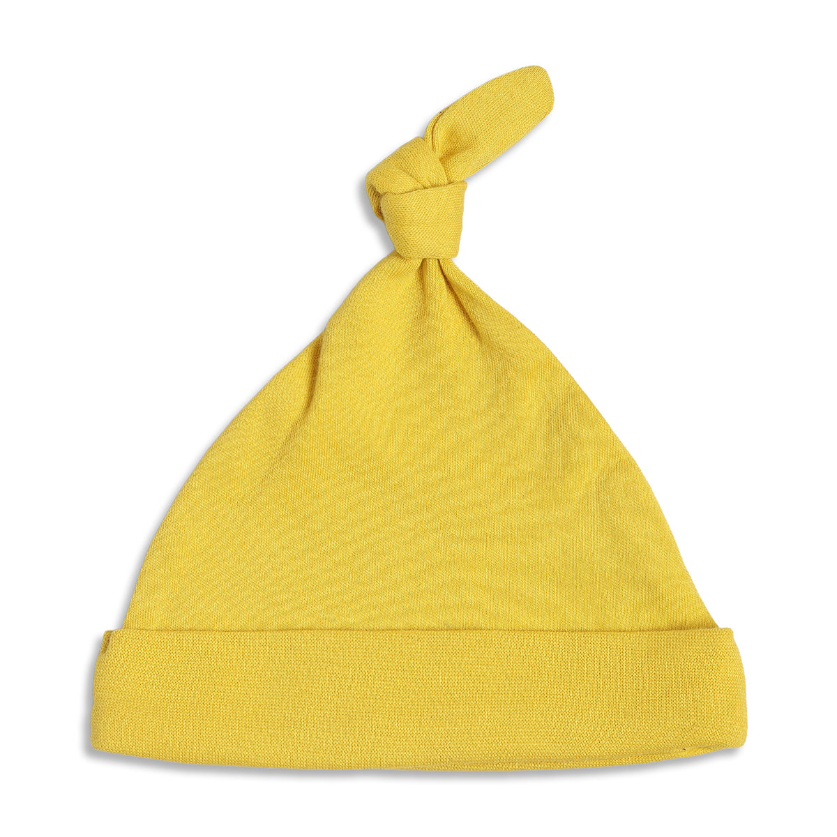 Baby Unisex Blue & Yellow Cotton Printed Cap Pack of 2 for Daily Wear