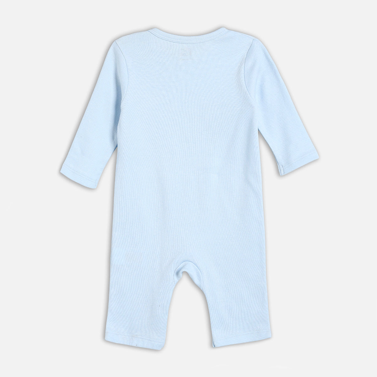 Baby Boys Printed Romper with Mittens and Booties Set of 3, Light Blue