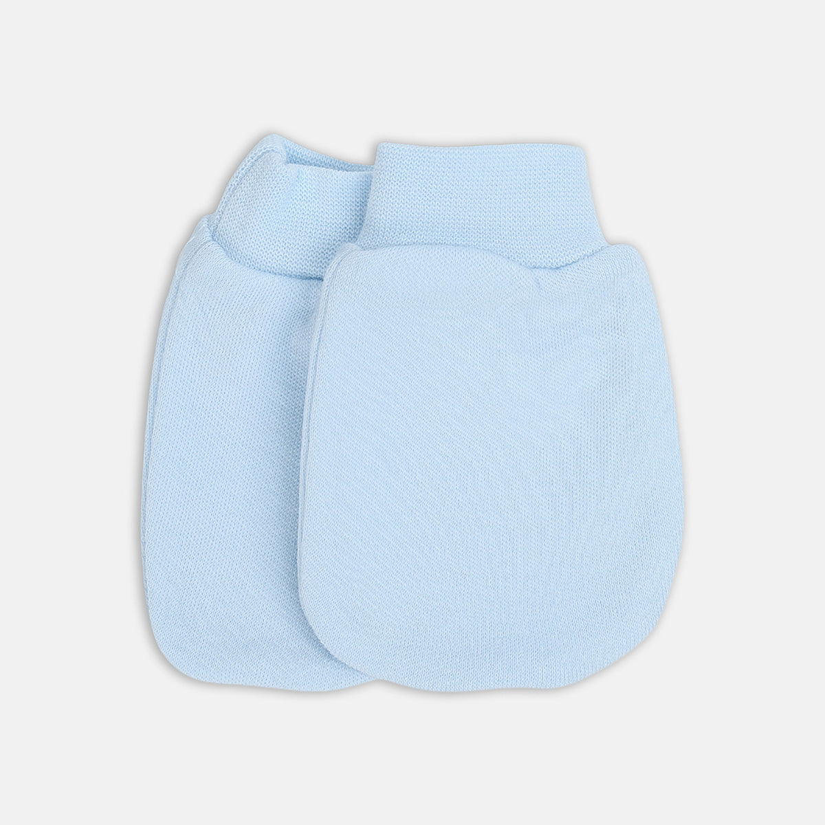 Baby Boys Printed Romper with Mittens and Booties Set of 3, Light Blue