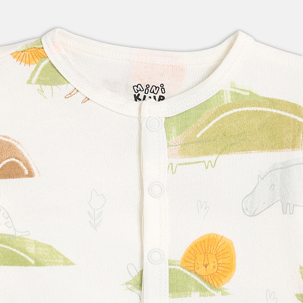 Baby Boys Printed Bodysuit with Shirt, Pants, Cap and Booties Set of 5, Cream