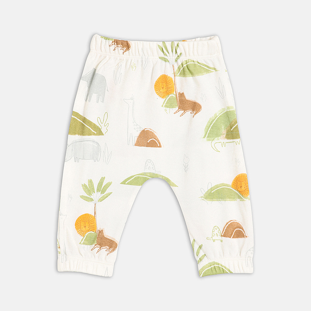 Baby Boys Printed Bodysuit with Shirt, Pants, Cap and Booties Set of 5, Cream